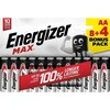 Energizer Max AA, Vienkartinės baterijos, AA, Šarminės, 12 vnt., 10 metų, 167 mm
