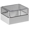 Ensto SABP131810T Cubo S korpusas 125x175x100mm pagrindas 50mm lygūs šonai pilkas skaidrus dangtelis IP67 ABS SABP131810T