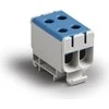 Ensto Dviguba 1 poliaus gnybtų kaladėlė, 4 jungtys, pilka, 2,5–50 mm² varis, 6–50 mm² aliuminis, 4 Nm (2,5–4 mm²), 12 Nm (6–50 mm²)