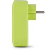 ENTAC Entac EPAG-1EE-2USB-L maitinimo kištukų adapteris, F tipas, laimo spalvos