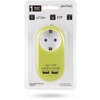ENTAC Entac EPAG-1EE-2USB-L maitinimo kištukų adapteris, F tipas, laimo spalvos