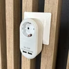 ENTAC Entac EPAG-1EE-2USB-W maitinimo kištukų adapteris F tipo Baltas