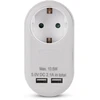ENTAC Entac EPAG-1EE-2USB-W maitinimo kištukų adapteris F tipo Baltas