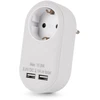 ENTAC Entac EPAG-1EE-2USB-W maitinimo kištukų adapteris F tipo Baltas