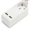 ENTAC Entac ESE1.5G3-1.5-SW-USB rozgałęziacz 1,5 m 3 x gniazdo jungiama į tinklą Wewnętrzna Baltas