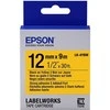 Epson LK-4YBW, stiprus tamsiai juoda ant geltonos, 12mmx9m (C53S654014)