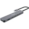 Equip 133500 knyginių kompiuterių dokas / jungčių replikatorius Vielinis USB 3.2 Gen 1 (3.1 Gen 1) Type-C Pilka