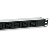 Equip 19" Steckdosenleiste IEC C20->6xIEC C19+Switch Alu.