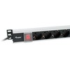Equip Steckdosenleiste 19(1HE)8fach Schukon. 3.0m Alu Sch