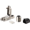 Equip 121172 laido jungtis RJ-45 Juoda, Nerūdijančiojo plieno
