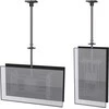 Laikiklis Equip įrengti 32"–65" ant lubų tvirtinamą dviejų ekranų televizoriaus laikiklį – viešas ekranas – 80 kg – 81,3 cm (32 colių) – 165,1 cm (65 colių) – 100 x 100 mm – 600 x 400 mm