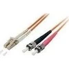 Equip Equip LWL patch cable LC->ST 15,00m vienmodis dvipusis OS2 yel poly maišelis