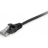 Equip Kabelis Cat6A U/UTP 2xRJ45 0.50m juoda LSZH