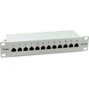 Equip Patchpanel 12x RJ45 Cat6A 10 FTP 1HE Premium šviesiai pilkas