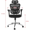 Biuro kėdė Equip Ergonomiczne krzesło biurowe Podparcia głowy/rąk SFS juoda lite Retail