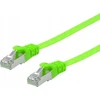 Equip Kabelis połączeniowy Cat6A U/FTP 2xRJ45 0.50m žalia płaski LSZH