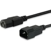 Equip Equip Kaltgeräteverl.-Kabelis IEC C14->IEC C13 St/Bu 1.80m Polybeutel