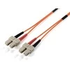 Equip Įrengti Įrengti Photooptic Patchcord SC - SC Singlemode Duplex OS2, 2m, geltona (253332)