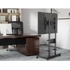Laikiklis Equip Stojak podłogowy 50"-90" 1TFT 60kg Mobil+Ablage sw