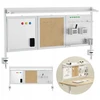 Ergo Office stalo pertvara/organizatorius, maks. apkrova 10 kg, balta ir kamštinė lenta, plotis 1250 mm, balta, ER-300 W