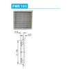 Ventiliatorius Ergom FWR 105 ventiliatoriaus filtras (R37RC- 01010100301)