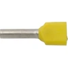 Ergom E08KH-02020101001 Izoliuotas antgalis HI 2X1/10, geltonas E08KH-02020101001 (500 vnt.)