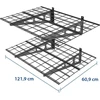 Laikiklis Fiber Mount Ergosolid PG24B - Pakabinama metalinė garažo lentyna. Tvirta iki 90 kg!