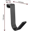 Laikiklis Fiber Mount Ergosolid SG12B - Plieniniai kabliukai garažo lentynoms, 4 vnt. Tvirti iki 22 kg!