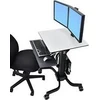 Laikiklis „Ergotron WorkFit-C Dual HD“ sėdima-stovima darbo stotis. Tinka 61 cm / 24 colių ekranams, sveriantiems 14,7kg. Palaiko iki 63 cm VESA 75x75 100x100 mm.