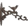 Gėlių vazono laikiklis Esschert Design BR21, 21,6 cm x 4,7 cm, 19,1 cm, metalinis, rudos spalvos.