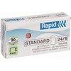 Rapid Kabės 26/6, 10x1000 vnt. 10 pak., kaina 1 vnt