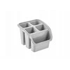 Keeeper Eternum Stalo įrankių padėklas Pino 16x16x12cm pilkas 4052396081947