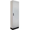 Eti Polam 001325502 Atskirai pastatomas metalinis korpusas su montavimo plokšte IP65 I klasė RAL7035 (550x1850x300) su 100 mm cokoliu HXS300 2-12 PH1V1 001325502