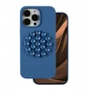 Dėklas Etteri Mėlynas silikoninis lipdukas, skirtas iPhone 16 Pro 6,3" mėlynas
