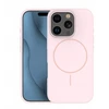 „Telforceone“ plonas silikoninis dėklas „iPhone 15 Pro Max 6,7“ telefonui, šviesiai rožinis