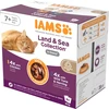 IAMS DELIGHTS Senior Land & Sea Collection dėžutėje – šlapias kačių ėdalas – 8 x 85 g
