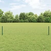 Euro tvoros su stulpu 10 x 0,4 m PVC dengtas plienas Žalia