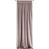 Naktinė užuolaida iš minkšto aksomo Eurofirany DIVA LINE RIA 140X270 cm, juosta/ tunelis/ kabliukai, 300 g/m2, spalva: pudrinė
