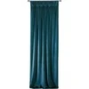 Naktinė užuolaida iš minkšto aksomo Eurofirany DIVA LINE RIA 140X270 cm, juosta/ tunelis/ kabliukai, 300 g/m2, spalva: tamsi turkio