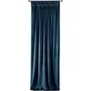 Naktinė užuolaida iš minkšto aksomo Eurofirany DIVA LINE RIA 140X270 cm, juosta/ tunelis/ kabliukai, 300 g/m2, spalva: mėlyna