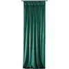 Naktinė užuolaida iš minkšto aksomo Eurofirany DIVA LINE RIA 140X270 cm, juosta/ tunelis/ kabliukai, 300 g/m2, spalva: tamsiai žalia