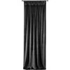 Naktinė užuolaida iš minkšto aksomo Eurofirany DIVA LINE RIA 140X270 cm, juosta/ tunelis/ kabliukai, 300 g/m2, spalva: juoda