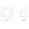 Difuzorius EUROPLAST VDA125, D125