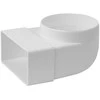 Ventiliacijos alkūnė EUROPLAST KLD 110 x 55mm D100 90°