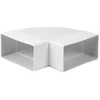 Ventiliacijos alkūnė EUROPLAST KLH, 110 x 55 mm, 90°