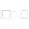 Išorinės ventiliacijos grotelės EUROPLAST ND10FVA, antracito