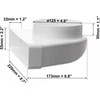 Ventiliacijos alkūnė EUROPLAST KLD25 220 x 55mm D125 90°
