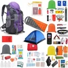 Evakuacinė kuprinė su įrangos rinkiniu „Viskas, ko jums reikia“, „Readypack X2“, violetinė