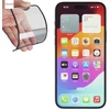 Evelatus apsauginis stiklas Apple iPhone 15 Plus guminis apsauginis 3D stiklas pilnai apsaugotas nuo įtrūkimų, Japoniški klijai, antistatinis EVEAPP15PLRG