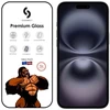 Evelatus Apsauginis stiklas Connect Apple iPhone 16 Plus Corning Gorilla Glass Anti-Static 3D Full Cover 5X Stronger Juodas EVE16PGLAS10PL